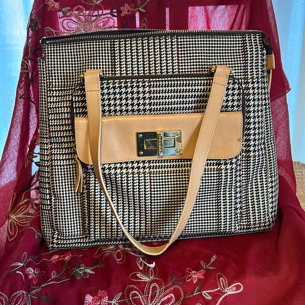 Ralph Lauren plaid shoulder bag